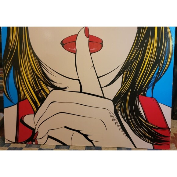 VTG 90s IKEA SOLMYRA Pop Art ‘Ssshhh’ by Deborah Azzopardi, Warhol Lichtenstein - Picture 3 of 16